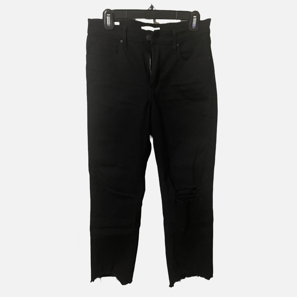 Levi’s 724 High-Rise Straight Crop Jeans, size 29, black